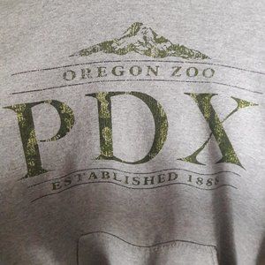 PDX Oregon Zoo Grey sweatshirt Medium